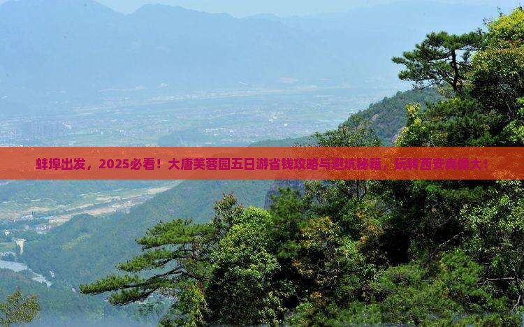 蚌埠去西安大唐芙蓉园五日游